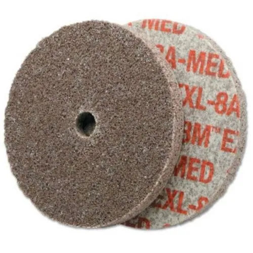 3M MAKE POLISHING WHEEL 1"X1"X3/16", NON WOVEN, GRADE- 8A MEDIUM