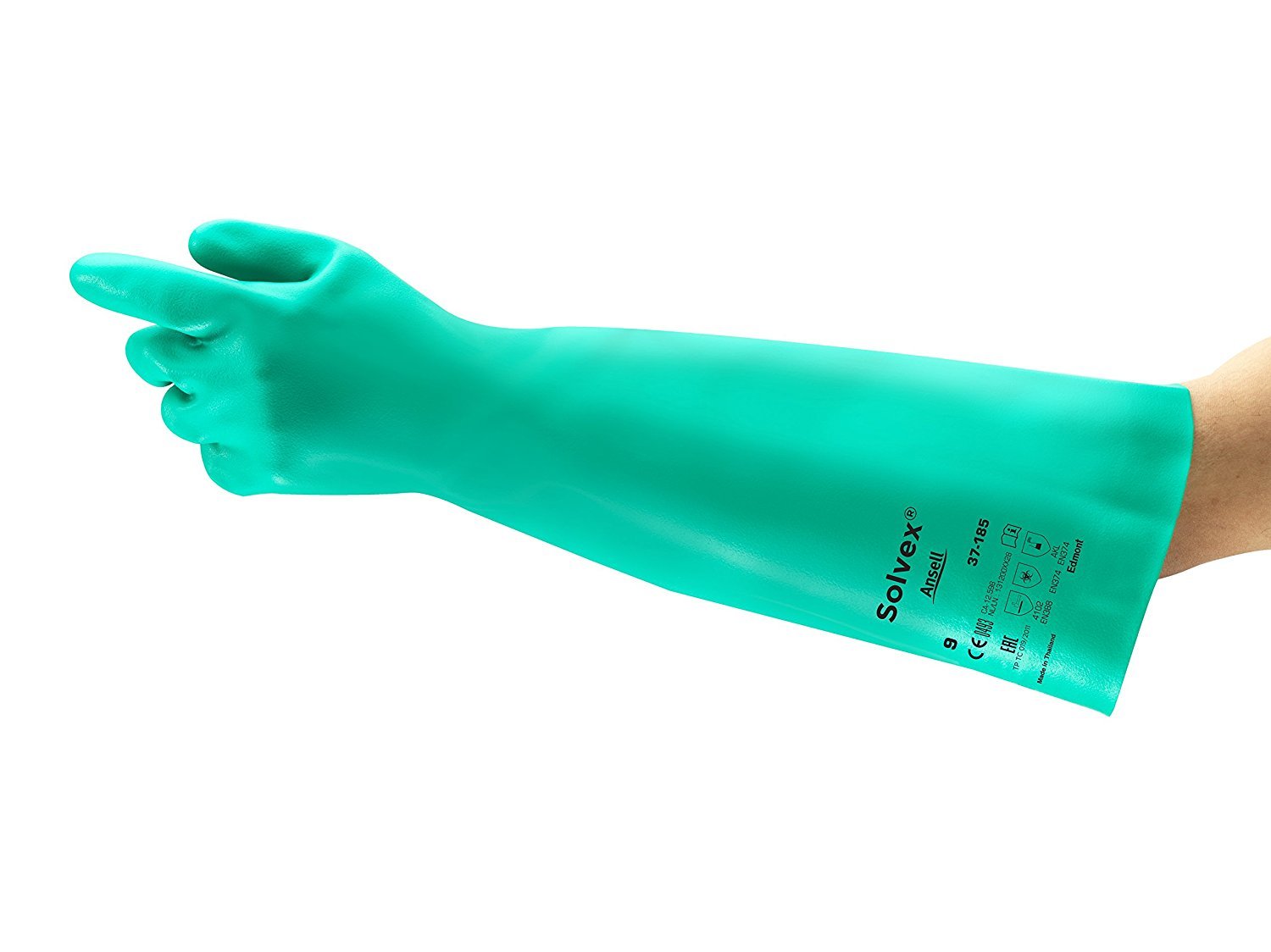 ANSELL SOLVEX 37-185 NITRILE RUBBER 18" HAND GLOVES