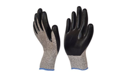 hand gloves cut level 3 pu/nitrile coating , marvel