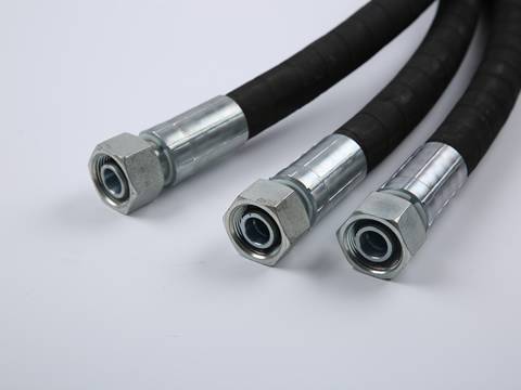 HYDRAULIC HOSE 3/4 HOUSE 800MM 3/4" ONE SIDE 1" BSP ONE SIDE ADAPTOR AEROQUIP