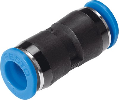 Festo QS Pneumatic Straight Tube-to-Tube connector, Push Straight Joint Connector 6 mm to 6 mm for PU Tube