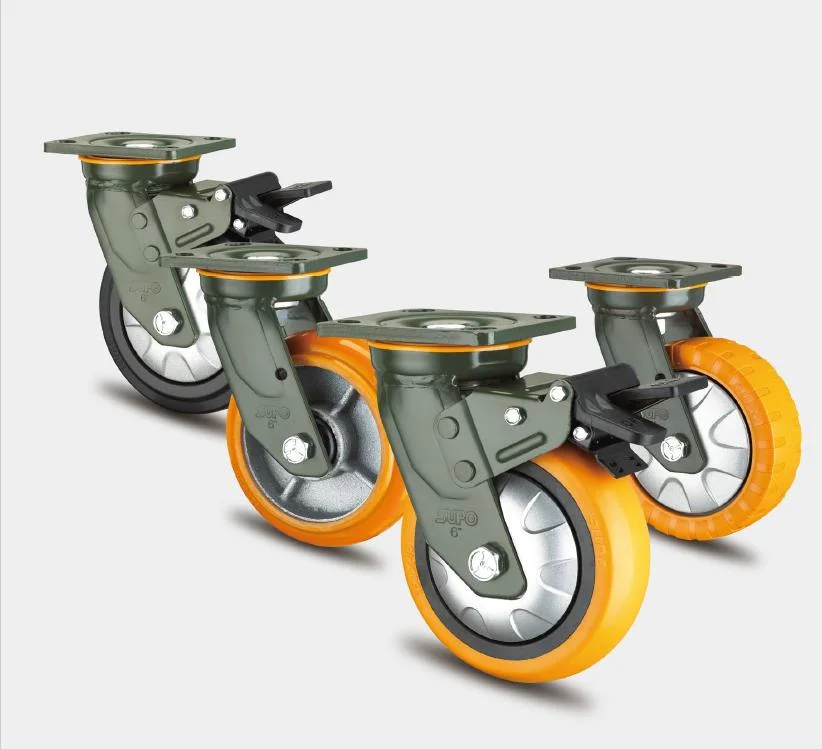 150 MM MOVEABLE  WHEEL WITH BRAKE Model-IV-J07S-01D-150-282