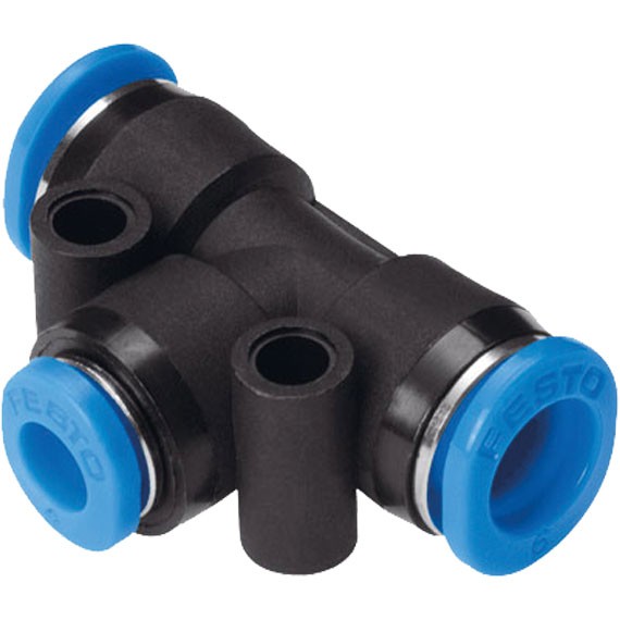 Festo QST-4 Pneumatic Tee Tube-to-Tube Adapter, T-Connetcor  4MM