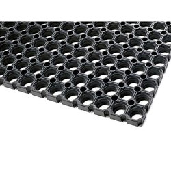 BLACK RUBBER HOLLOW SHEET, SIZE 60 INCH X 40 INCH
