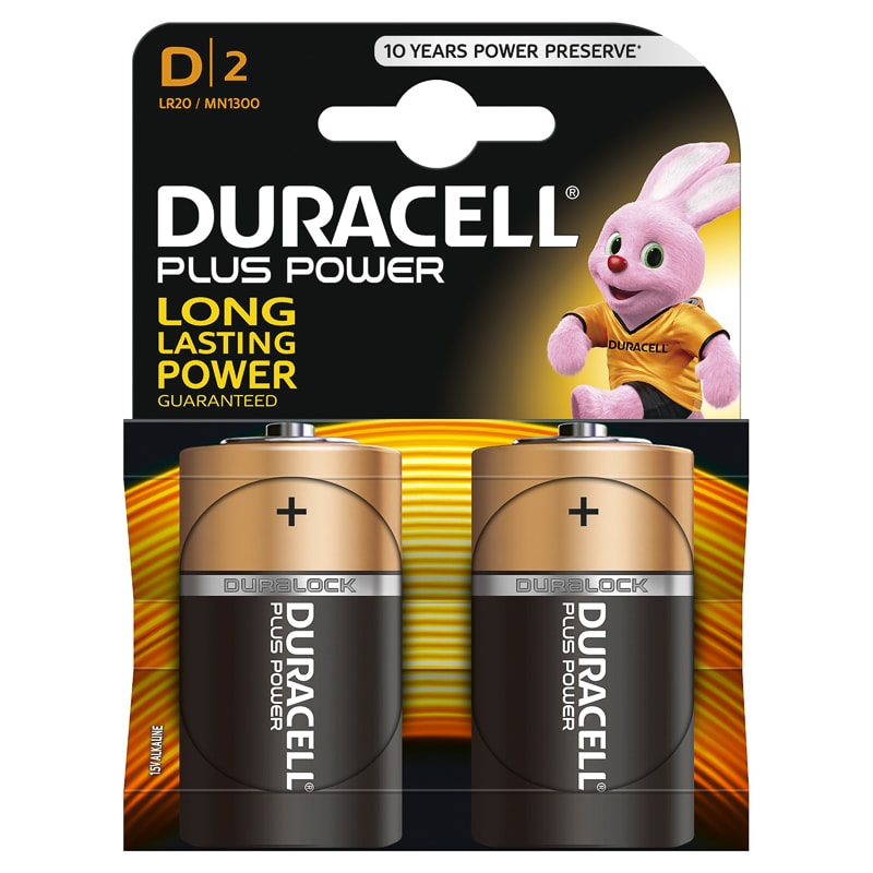 DURACELL TYPE D TYPE   BIG SIZE