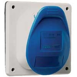 LEGRAND Industrial Socket: 3 Pin P17 TEMPRA INCLI. SKT 250V PART NO 057611