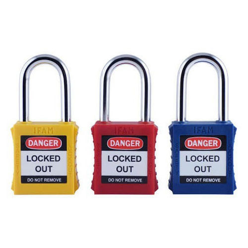 KRM-K-OSLTP-NDK, OSHA Safety Lock Tag Padlocks / Locks - With SINGLE key - 38mm Height - NYLON Shackle