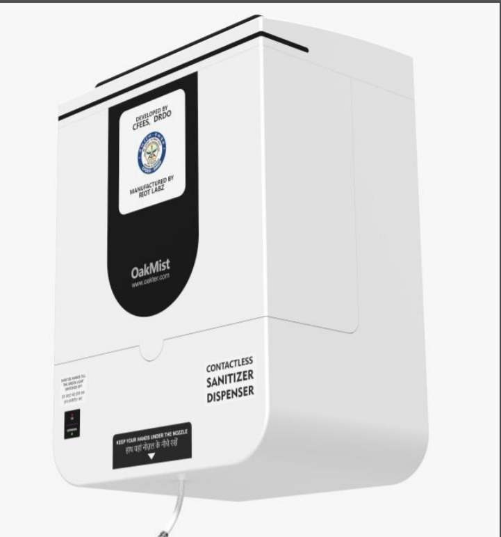 AUTOMATIC MIST BASED SANITIZER DISPENSING UNIT MAKE RIOT LABZ MODEL OAKMIST