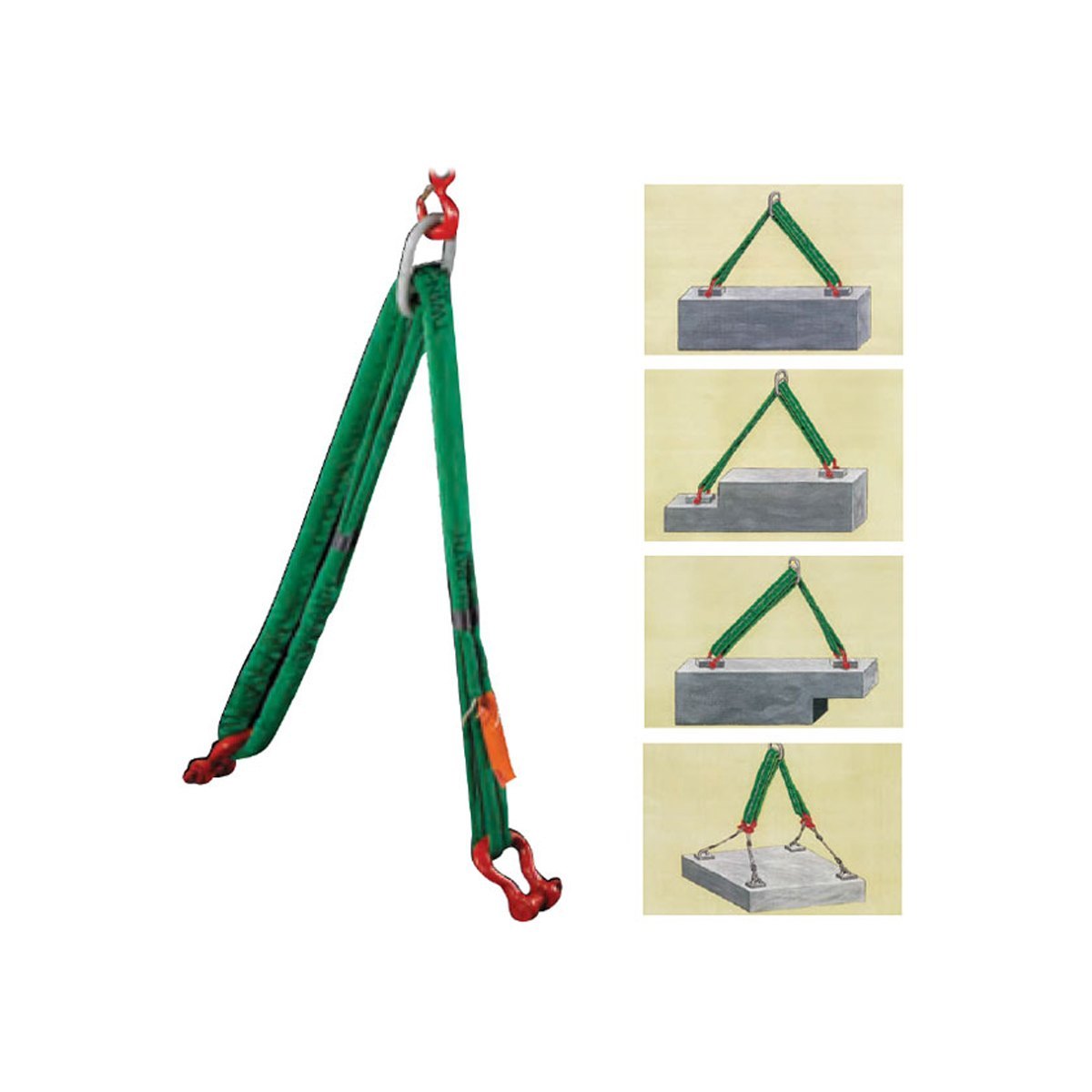Slingset Make Twin path Endless Round Sling    2 Tone x 2 meter