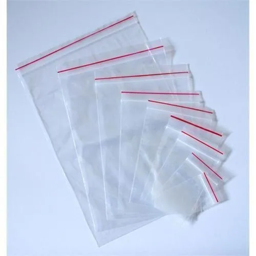 Kit Parts- 2D Poly Zip Lock Bag 100 Microns 127 X 127, Dimensional tolerence  5mm, Thickness tolerence 5 per.